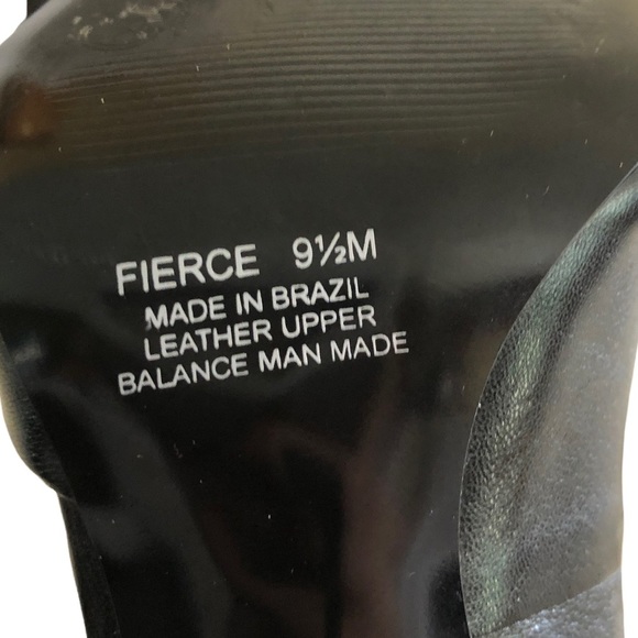 CARLOS by Carlos Santana - Black Leather Pointed Toe Heels - Size 9.5 - Picture 10 of 10